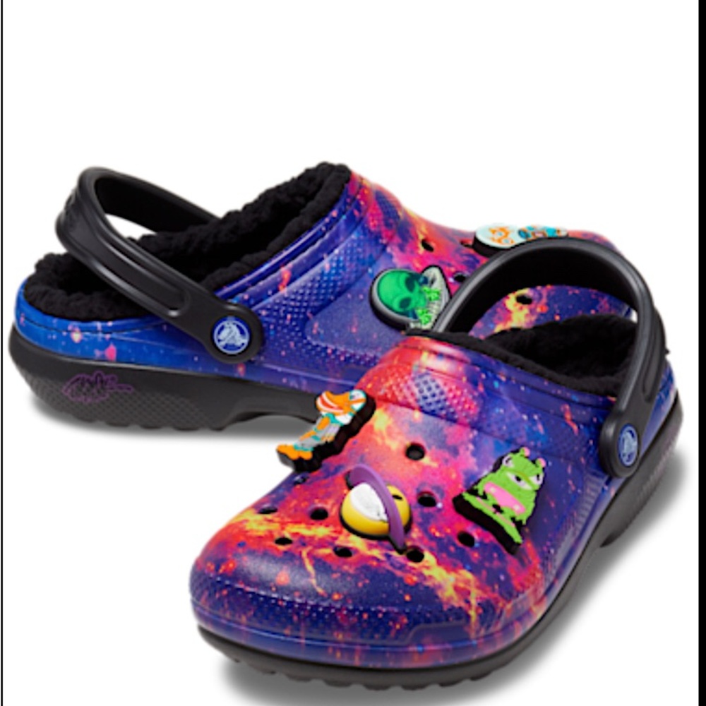 Ron English Limited Edition Crocs. Plush lined clog, size 10M/12W.
